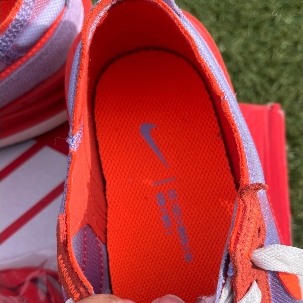 Nike Orange & Lavender Low-Top Sneakers with White Accents - Picture 8 of 9